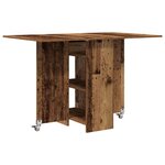 vidaXL Table à dîner 115 x 70 x 75 cm Bois d'ingénierie Bois ancien