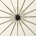 Vidaxl parasol suspendu blanc 3 m aluminium
