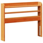 vidaXL Cadre de lit sans matelas cire marron 90x200 cm bois pin massif