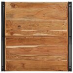 vidaXL Table basse 100x100x35 cm bois massif acacia