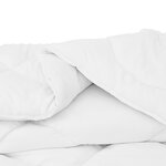 vidaXL Couette Autre avec oreiller 3 Pièces Blanc 240 x 220 cm Microfibre