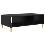 vidaXL Table basse Chêne noir 102 x 55 x 35 cm Bois d'ingénierie