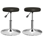 vidaXL Chaises à manger lot de 2 noir similicuir