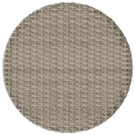 vidaXL Ensemble de bistro 3 Pièces et coussins gris clair résine tressée