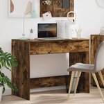 vidaXL Bureau avec tiroir avec tiroir Chêne Fumé 100 x 50 x 78 cm