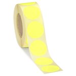 Pastille adhésive permanente fluo vert 30 mm (lot de 500)