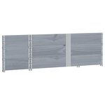 vidaXL Jardinière gris 150x50 cm bois massif de pin