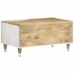vidaXL Table basse 80x50x40 cm bois de manguier massif