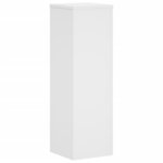 vidaXL Supports pour plantes 2 Pièces blanc 25x25x80 cm bois d'ingénierie