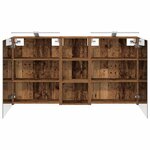vidaXL Ensemble de Meubles de Salle de Bain 3 Pièces 130 x 14 5 x 70 cm