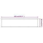 vidaXL Auvent vertical Bleu 60x420 cm Tissu oxford