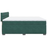 vidaXL Sommier à lattes de lit et matelas Vert foncé 200x200cm Velours