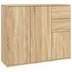 vidaXL Buffet Chêne sonoma 91x29 5x75 cm Bois d'ingénierie