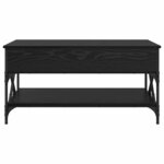 vidaXL Table basse Chêne noir 100 x 50 x 50 cm Bois d'ingénierie