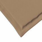 vidaXL Coussins de siège 2 Pièces Taupe 47 x 36 x 2 cm Polyester