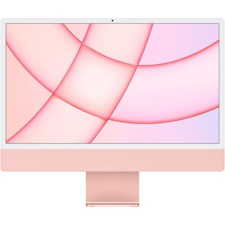 Apple - 24 iMac Retina 4,5K (2021) - Puce Apple M1 - RAM 8Go - Stockage 512Go - Rose