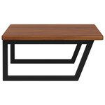 vidaXL Étagère de vasque murale acier et bois de chêne massif