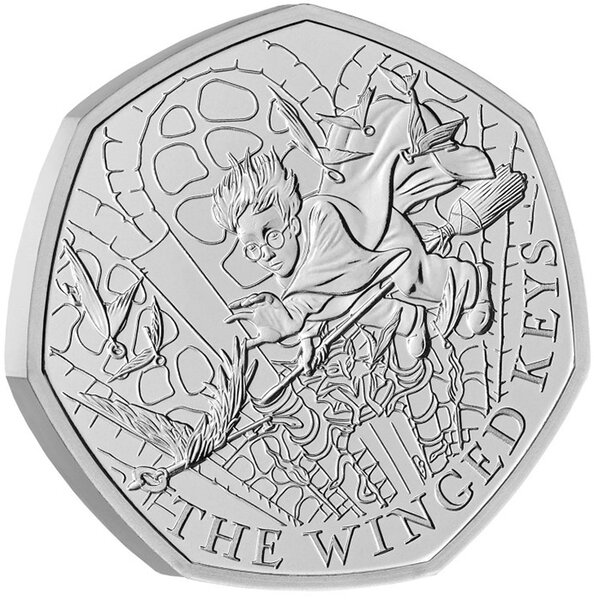 Harry Potter - Clés ailées - 50 Pences 2024 BU