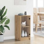 vidaXL Buffet chêne artisanal 35 x 37 x 76 cm Bois d'ingénierie