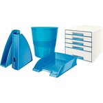 Corbeille à papier Wow capacité 15L polypropylène D29 x H32 4 cm Bleu brillant LEITZ