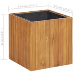 vidaXL Lit surélevé de jardin 43 5x43 5x44 cm Bois massif d'acacia