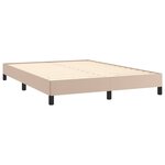 VidaXL Cadre de lit sans matelas cappuccino 140x200 cm similicuir