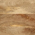 vidaXL Table de chevet noir 40x33x46 cm bois de manguier massif brut