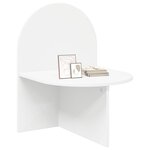 vidaXL Table de chevet Blanc 48 x 49 x 65 cm Bois d’ingénierie