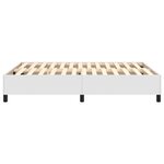 vidaXL Cadre de lit Blanc 140x190 cm Similicuir