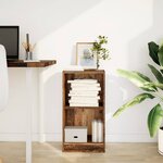 vidaXL Bibliothèque vieux bois 40x24x76 cm bois d'ingénierie