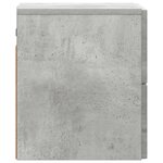 vidaXL Cabinet de chevet mural Gris béton 33 x 34 5 x 40 cm