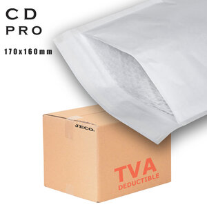 Lot de 200 Enveloppes à bulles blanches CD 170×160