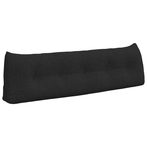 vidaXL Coussin de Dos Noir 160 x 24 x 50 cm tissu