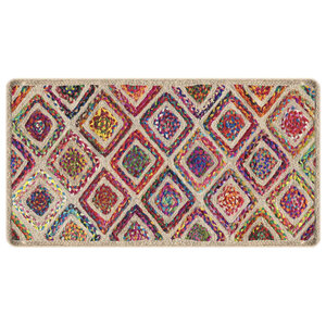 vidaXL Tapis lavable multicolore 80x150 cm antidérapant