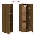 vidaXL Meubles TV 5 Pièces Marron miel Bois massif de pin