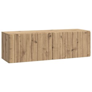 vidaXL Meuble TV mural 98 x 31 x 30 cm Chêne artisanal