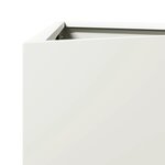 vidaXL Jardinière blanc triangulaire 50x43x75 cm acier