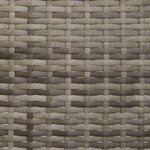 vidaXL Banc de Jardin à 2 Places avec Coussins Gris Résine Tressée