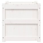 vidaXL Jardinières 2 Pièces blanc bois de pin massif