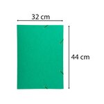 Chemise À Élastique 3 Rabats Carte Lustrée 600gm2 - A3 - Vert - X 5 - Exacompta