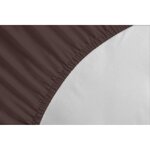 Drap-housse 90 x 190+30 cm - Marron