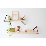 Equerre triangle en pin brut 30 cm