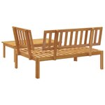 vidaXL Salon de jardin palette 2 Pièces bois massif d'acacia