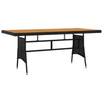 vidaXL Mobilier à dîner d'extérieur 9 Pièces Résine tressée Noir