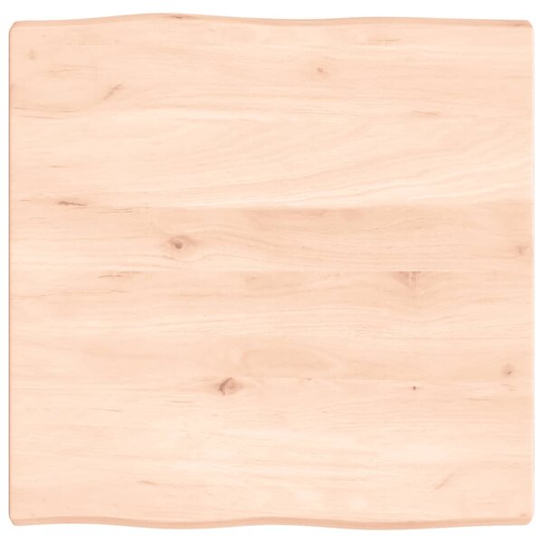 vidaXL Dessus de table bois massif non traité bordure assortie
