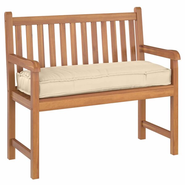 vidaXL Coussin pour banc de palette Beige 110 x 40 x 8 cm Tissu Oxford