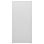 vidaXL Classeur Gris clair 46x62x133 cm Acier