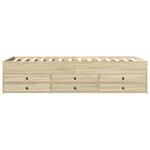 vidaXL Lit de jour et tiroirs chêne sonoma 75x190cm bois d'ingénierie