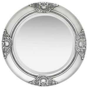 vidaXL Miroir mural style baroque 50 cm Argenté