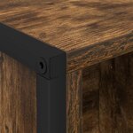 vidaXL Bibliothèque 2 Pièces Chêne Fumé 99 5 x 30 x 108 5 cm